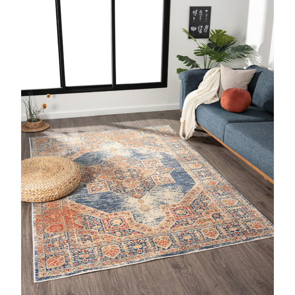 MDA RUG IMPORTS Heriz Performance Beige/Blue/Red Rug Wayfair